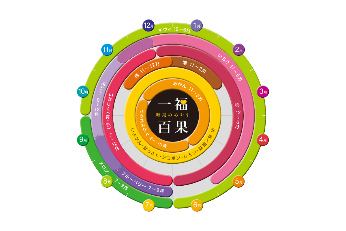 フルーツ（時期のめやす）カレンダー